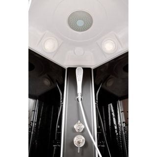 Душевая кабина Deto L 810 с гм. и эл. BLACK 100х100х215 см